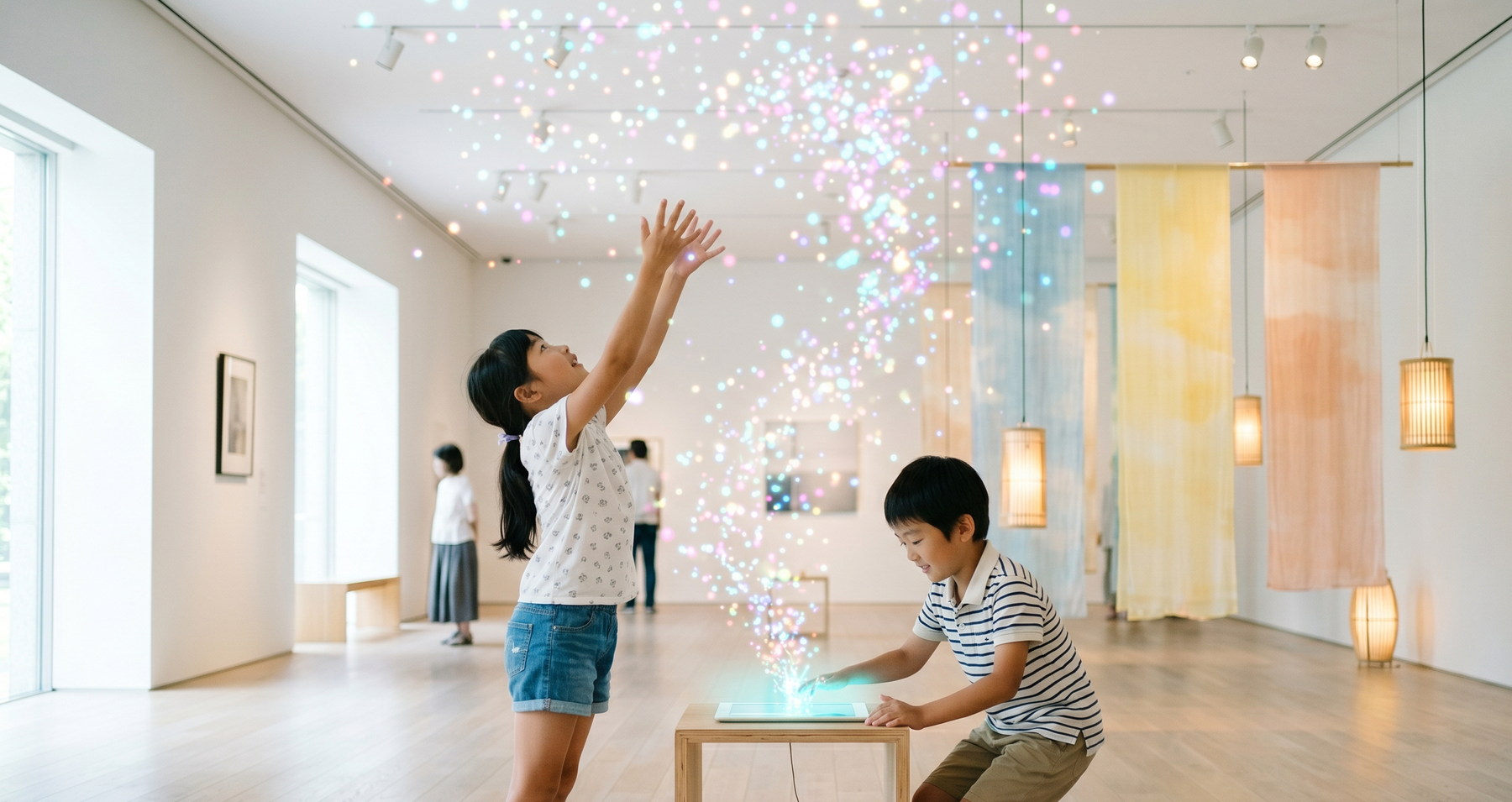 子どもたちが音あそびで遊ぶイメージ