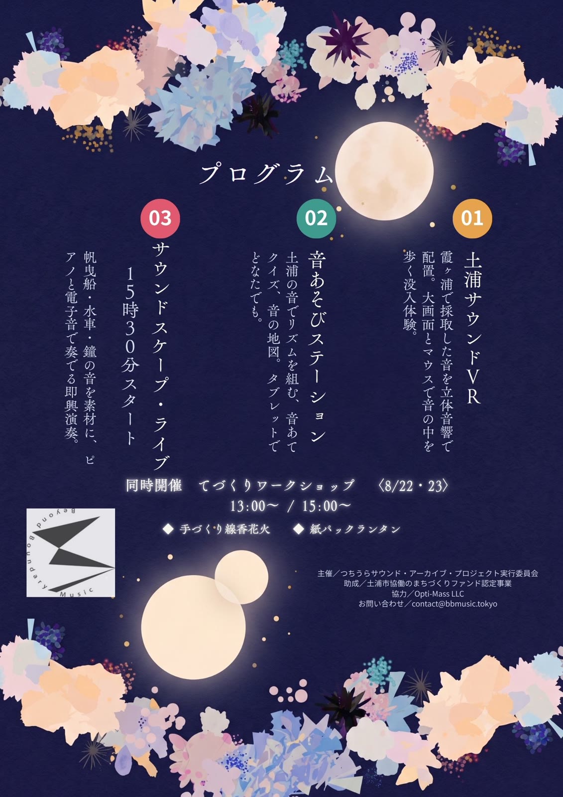土浦サウンド展示 フライヤー プログラム面