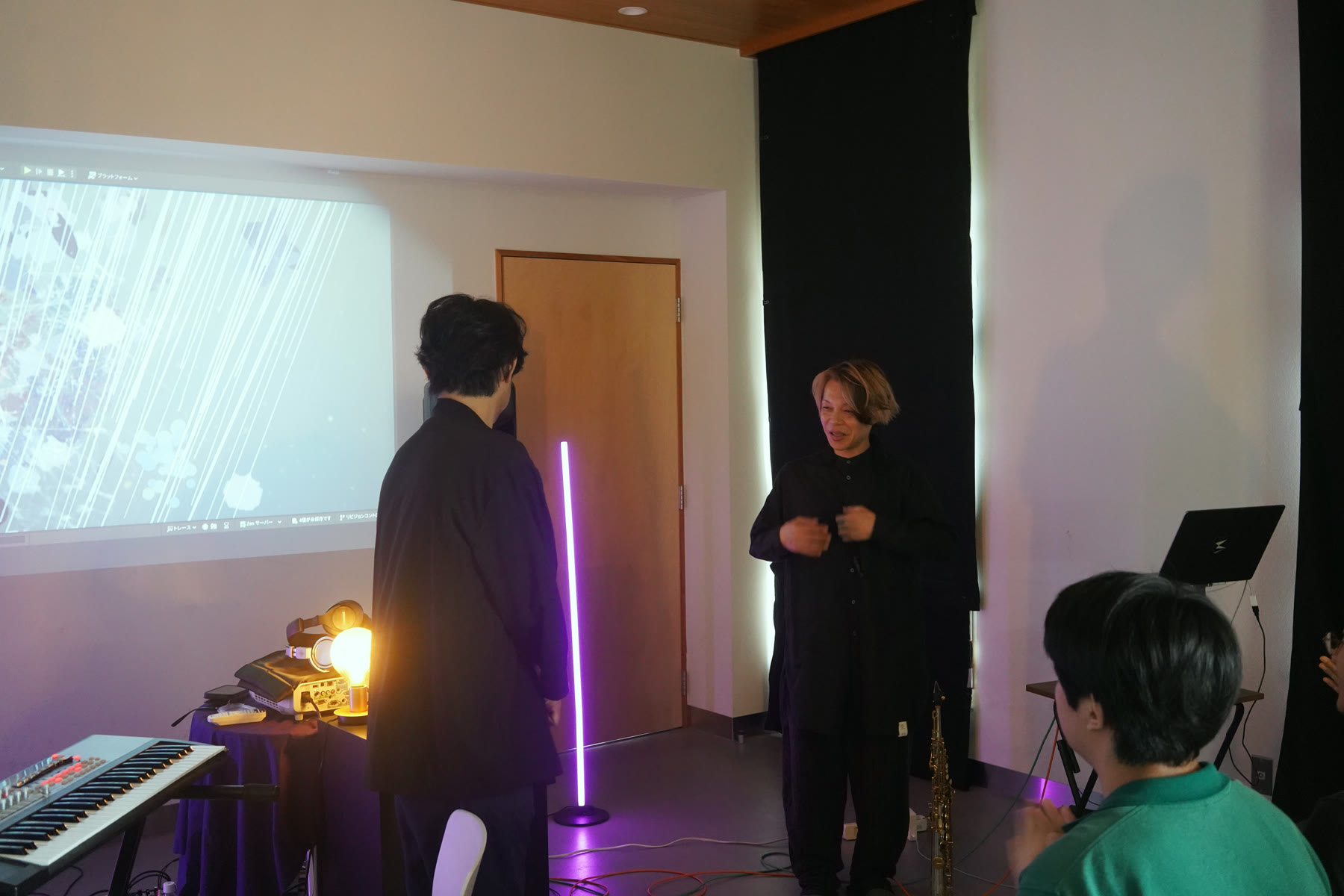 鍵盤とサックスによる即興演奏