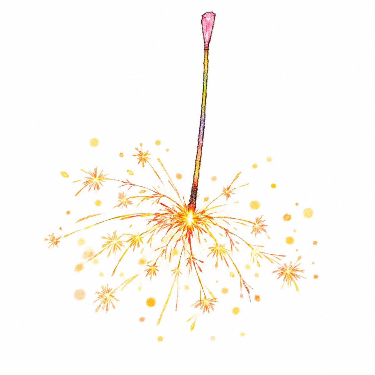 手づくり線香花火の作例